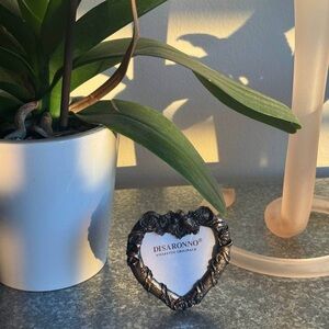 Black Heart Frame Accent - Black Decorative Home Accent